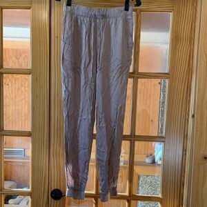 Women's Bella Dahl Revolve High Waist Pull On Drawstring Mocha Brown Jogger S